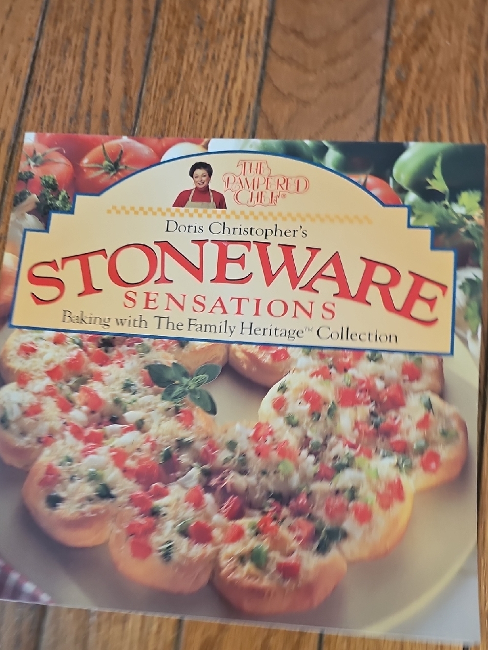 Stoneware Sensations Baking Collection by The Pampered Chef - Cream/Red